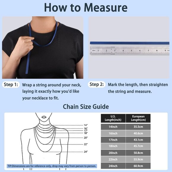 Solid 18K Gold Over 925 Sterling Silver Chain Necklace for Women Girls, 0.8mm Bo - Picture 2 of 5